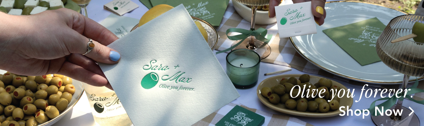 Olive you forever. Shop the olive party collection