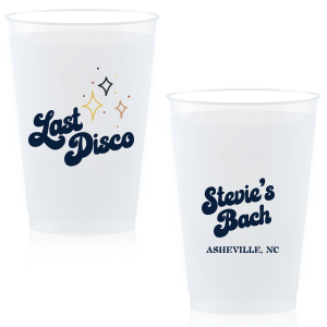 Enjoy one last spin with the Last Disco Full Color Birthday Cup, perfect for your next momentous birthday bash! The full color screen-printed cup features your customizable text to next show off your personalized party goods. Customize your party design today!
