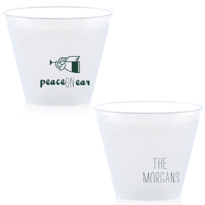 ForYourParty's chic Matte Spruce 16 oz Frost Flex Cup with Matte Spruce Print Color has a Angel 2 graphic and is good for use in Christian Symbols, Christmas themed parties and will look fabulous with your unique touch. Your guests will agree!