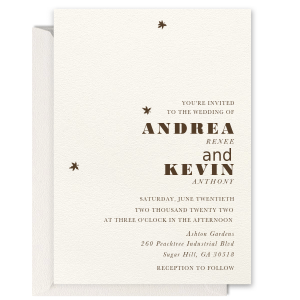 Custom Leaf Invitation on our Lettra Pearl White 110lb Paper with has a Tree graphic and is good for use in Fall themed weddings and will make your guests swoon. Personalize your party's theme today.