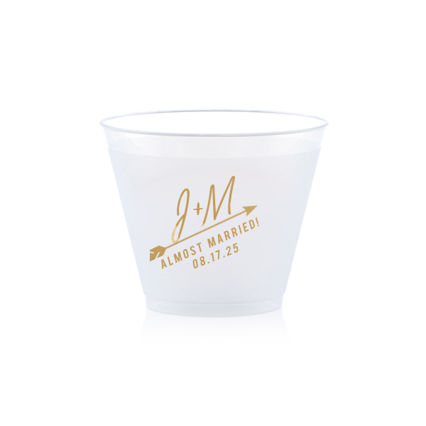 The ever-popular Almost Married Arrow Cup is good for use in Rehearsal Dinner, Bachelor/Bachelorette and Wedding themed parties and couldn't be more perfect. It's time to show off your impeccable taste.
