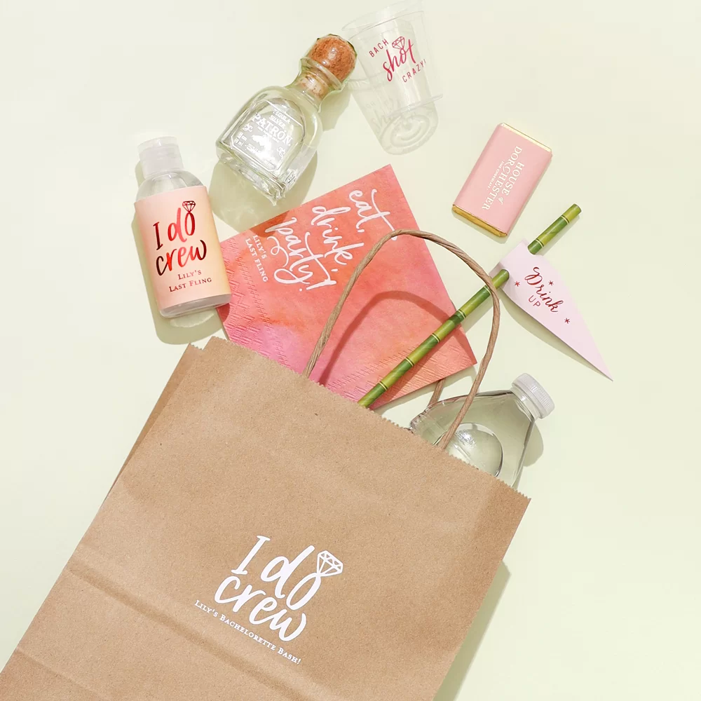 bachelorette party weekend welcome bags are easy with FYP