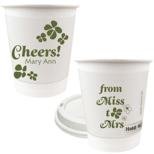 Miss To Mrs Groovy Flower Paper Cup