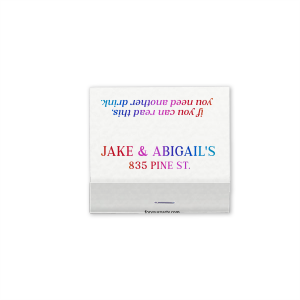 Light up these Get Another Drink Our Place Matches and watch the fun begin! The catchy phrase and eye-catching design will get the party started and keep it going. Perfect for a home bar, game room, or backyard barbecue, these matches are sure to be a hit.