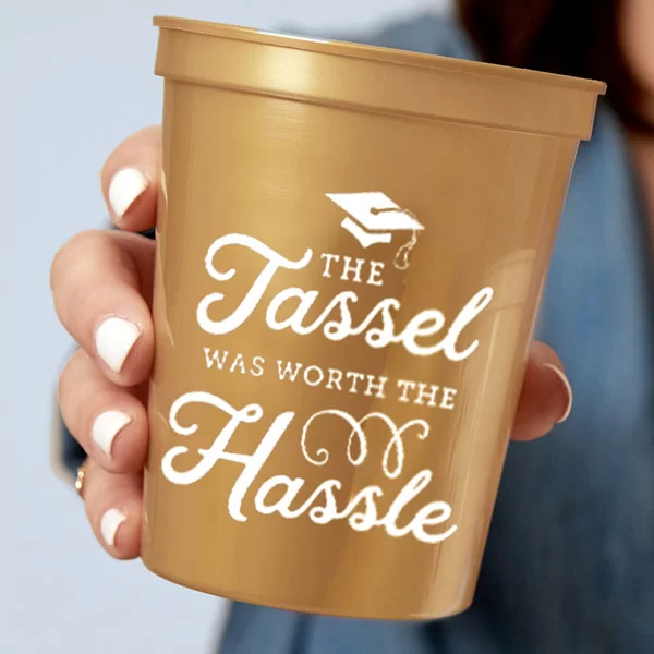 Tassel Worth The Hassle Stadium Cups - Pack of 12