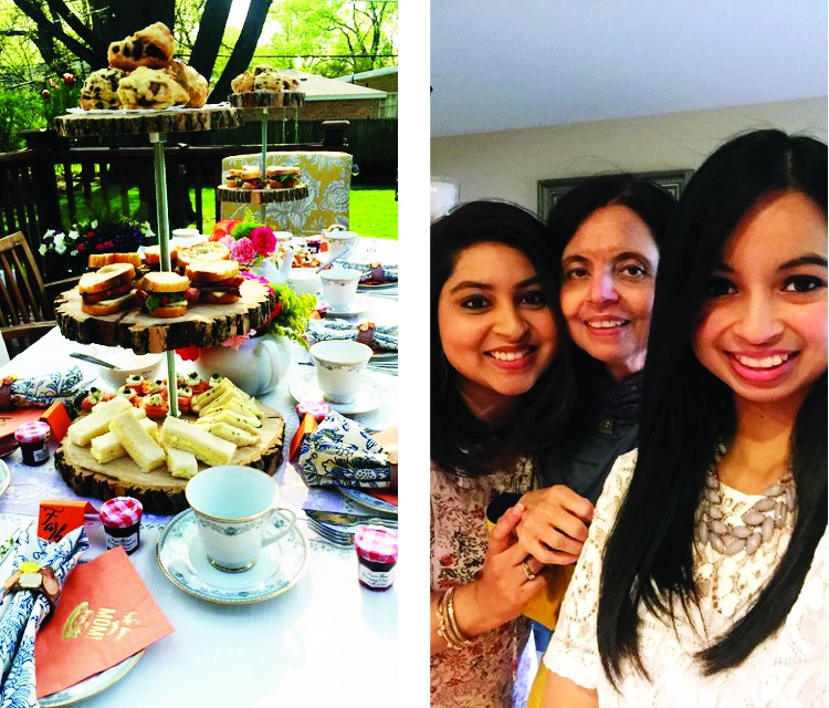 Mother's Day Tea Sandwiches and Table Decor