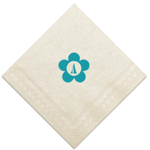 Boogie the night away with ForYourParty.com's 'Disco Night Floral Initial Napkin,' where '70s flair meets personalized charm. Each napkin is foil printed with a groovy retro flower, encasing a single initial, bringing a fun and bespoke twist to your disco-themed party or nostalgic event.