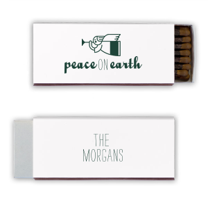 Our beautiful custom Natural Frost White Candle Matchbox with Matte Spruce Foil Color has a Angel 2 graphic and is good for use in Christian Symbols, Christmas themed parties and are a must-have for your next event—whatever the celebration!