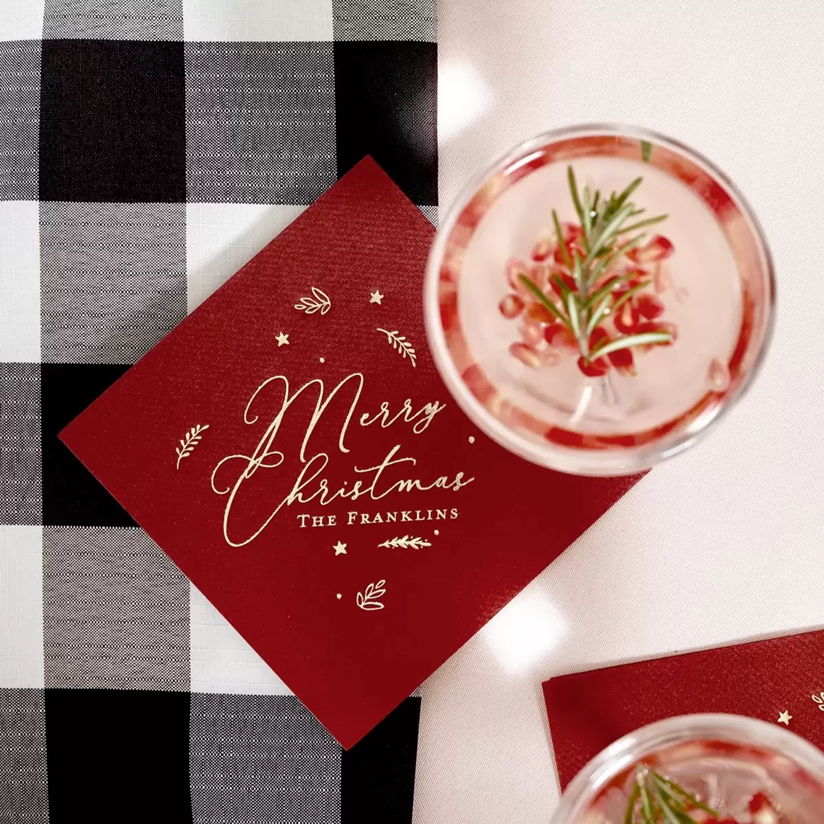 create Christmas cocktail napkins this holiday season with For Your Party