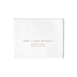 ForYourParty's elegant Matte Black Ink RSVP Envelop with Matte Black Ink Digital Print Colors couldn't be more perfect. It's time to show off your impeccable taste.