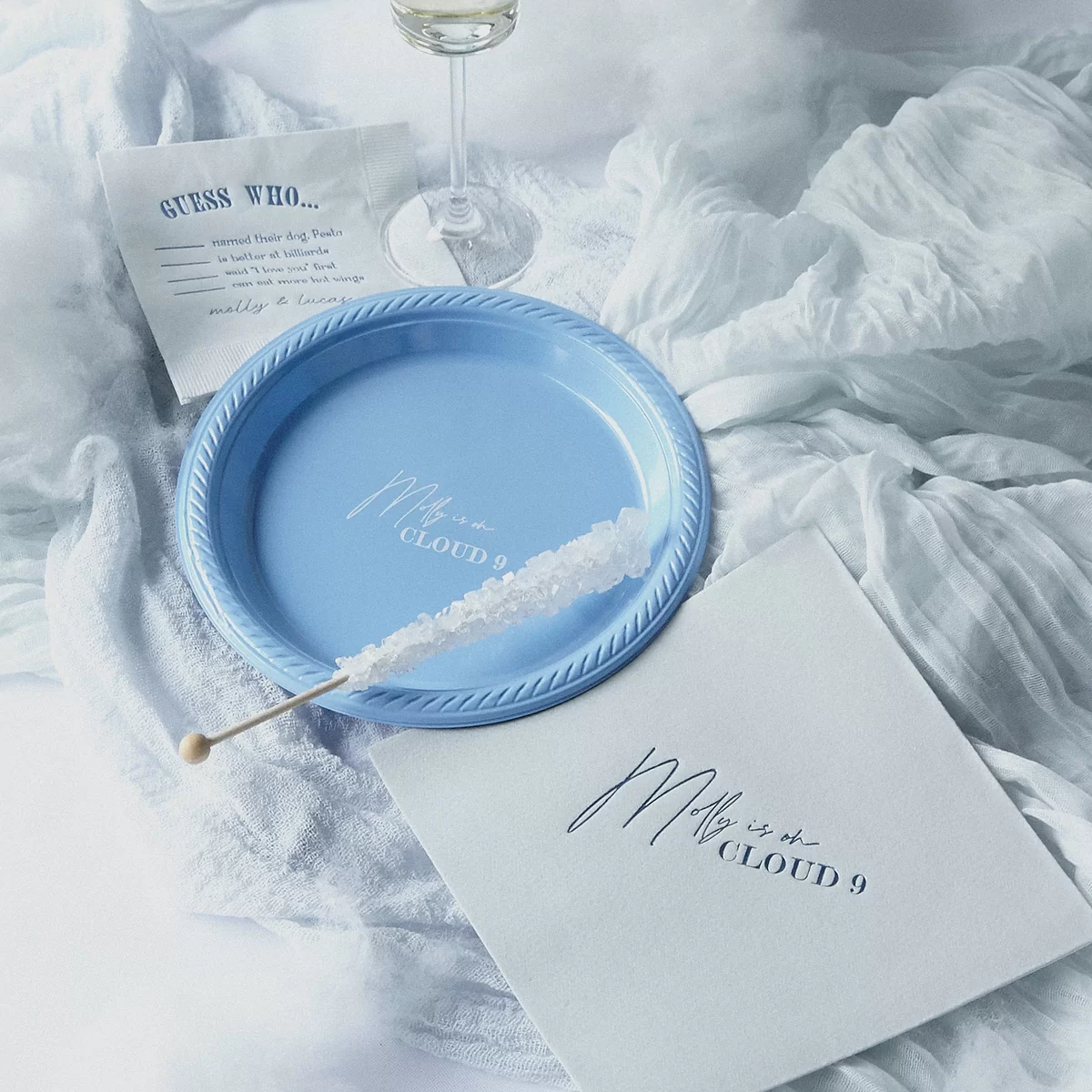 Cloud 9 Bridal Shower Napkin