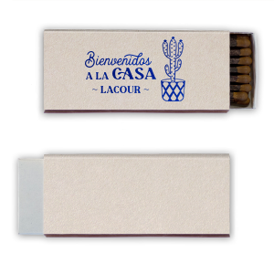 Bienvenidos A La Casa Matches are perfect for adding a bit of Spanish flair to any fiesta, they for sure will bring the party to life. Whether you’re lighting a candle or starting a bonfire, they’ll add a touch of spice to your evening. Andale, amigo!