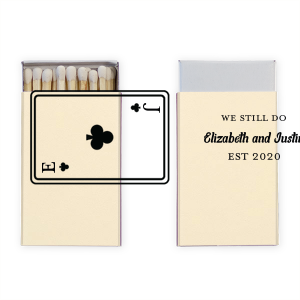 Clubs Playing Card Anniversary Matchbook