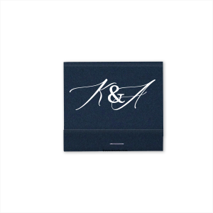 ForYourParty's personalized Shimmer Black Ore 30 Strike Matchbook with Shiny Rose Gold Foil can be customized to complement every last detail of your party.