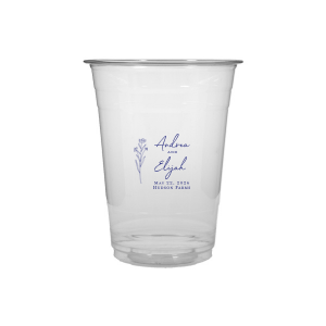 Embrace nature’s charm with the Wildflower Couple Names Wedding Cup, featuring a delicate wildflower stalk alongside the couple’s names in a simple, organic script. Perfect for celebrations that revel in the beauty of the outdoors and natural elegance, this cup subtly includes the event date and location.