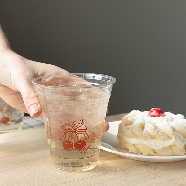 Cherry Bow Initials Cup