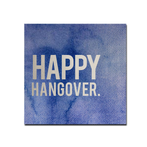 ForYourParty's elegant Watercolor Nightfall Cocktail Napkin with Shiny Sterling Silver Foil can be personalized to match your party's exact theme and tempo.