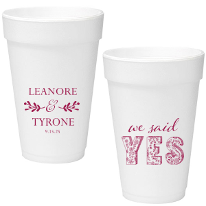 Personalized Styrofoam Cups {4 oz - 32 oz}
