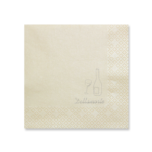 Leave a lasting impression on your guests with the Embossed Wine Bottle Napkin. The simple yet elegant design is embossed into the napkin style, size and color of your choice, making this an unforgettable hit at your next party! 