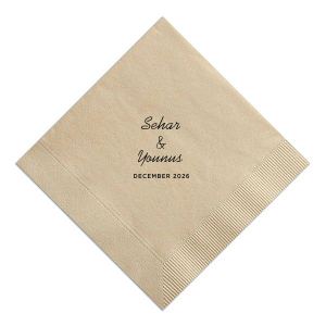 ForYourParty's chic Burnt Sienna Luncheon Napkin with Matte White Foil can be personalized to match your party's exact theme and tempo.
