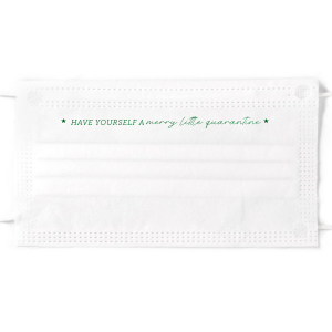 Our personalized Grey Disposable Face Mask with Shiny Convertible Red Foil will impress guests like no other. Make this party unforgettable.