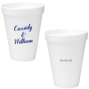 Showcase simplicity and elegance with the Relaxed Couples Name and Date Cup. The no nonsense design makes a direct impression to showcase your big event. Perfect for weddings, engagements, anniversaries or most other events, the highly customizable text leaves plenty room for personalization to make your event unique as your partnership.