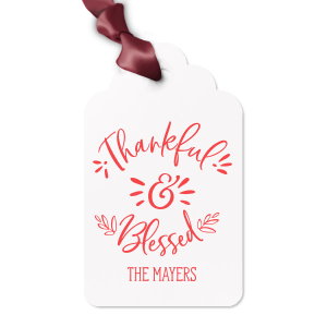 ForYourParty's chic Natural Sand Wine Hang Tag with Matte Chocolate Foil can be personalized to match your party's exact theme and tempo.