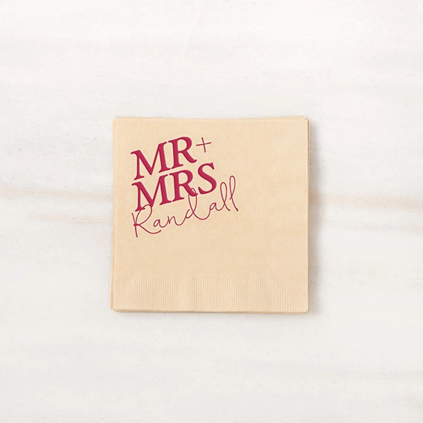 Bold Mr And Mrs Napkin