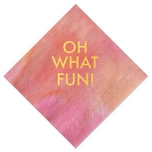 The ever-popular White Cocktail Napkin with Shiny Poppy Foil will add that special attention to detail that cannot be overlooked.