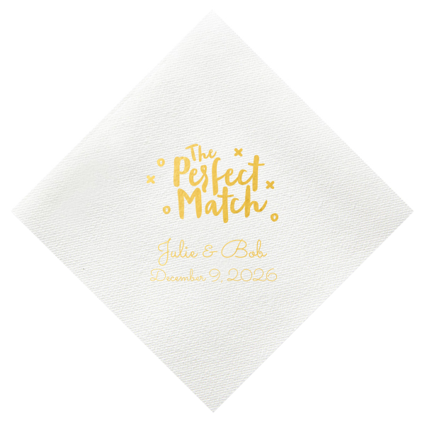 ForYourParty's chic Marble Blush Cocktail Napkin with Shiny Copper Foil has a Perfect Match graphic and is good for use in Words, Calligraphy, Wedding themed parties and will look fabulous with your unique touch. Your guests will agree!