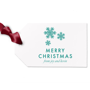Decorate your gift like never before. This Letterpress Gift Tag with amazing graphics with Snowflakes and Merry Christmas letters will make their day! Get your Gift Tag now! 