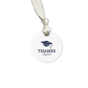 The ever-popular Stardream Copper Round Gift Tag with Matte Ivory Foil has a Cap graphic and is good for use in Graduation themed parties and can be customized to complement every last detail of your party.