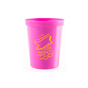 Our personalized Hot Pink 16 oz Stadium Cup with Matte Mimosa Yellow Ink Cup Ink Colors has a Wave Accent graphic and is good for use in Travel, Beach/Nautical, Father's Day themed parties and will impress guests like no other. Make this party unforgettable.