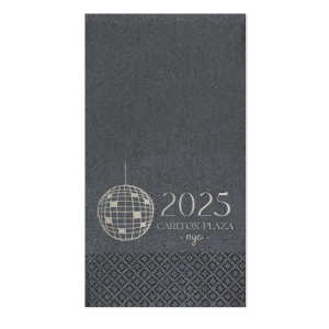 Celebrate the good times this coming yea with the Hello New Year 2025 Napkin. Available in a variety of styles, colors and sizes, the elegant and functional dinnerware is perfect for celebrations at home or work. 