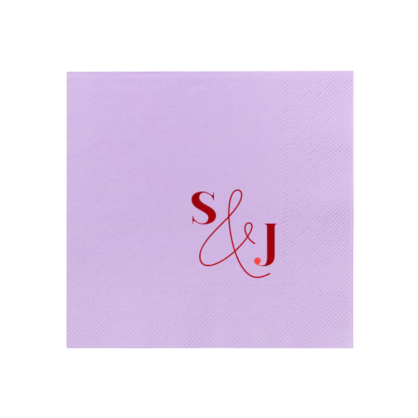 Bold & Modern Initials Napkin