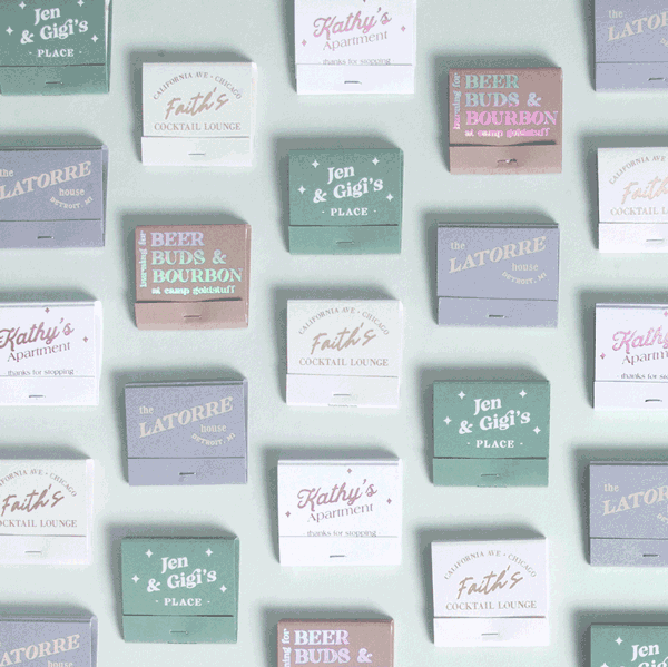 Bold Family Name House Matchbook