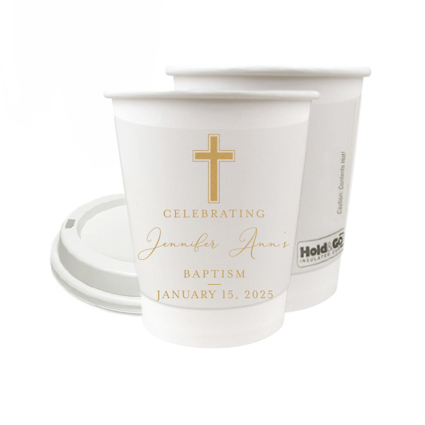 Celebrating Baptism Paper Cup