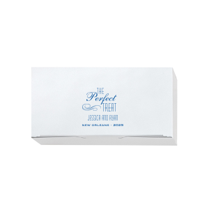 Custom Shiny 18 Kt Gold Cake Box with Shiny 18 Kt Gold Foil has a Flourish graphic and can be customized to complement every last detail of your party.