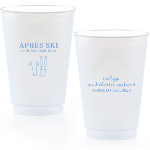 The Bride To Be Après Cup is perfect for destination bachelorette parties! Memorialize your special event with a high quality cup of your style choice printed in the color that best matches your taste. Personalize the text to convey all the important details and any well wishes for honored guests.
