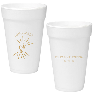 Our Taco 'Bout Cup is good for use in Weddings, Bridal Showers and Fiestas and will make your guests swoon. Personalize your party's theme today.