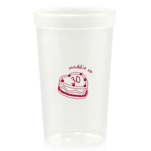 The Cherry Cake Cup makes for a sweet addition to your next party event! Whether it's for a birthday, valentines or wedding, the cute cup is available in a wide variety of styles and colors to best match your personal tastes.