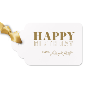 The Modern Happy Birthday Letterpress Gift Tag is currently the most popular Gift Tag for birthday occasions. It will bring joy like never before and will leave unforgettable moments.