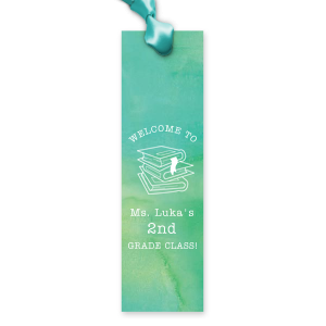 The ever-popular Watercolor Seaglass Party Pocket with Matte White Foil has a Books Stacked graphic and is good for use in Graduation themed parties and can be personalized to match your party's exact theme and tempo.
