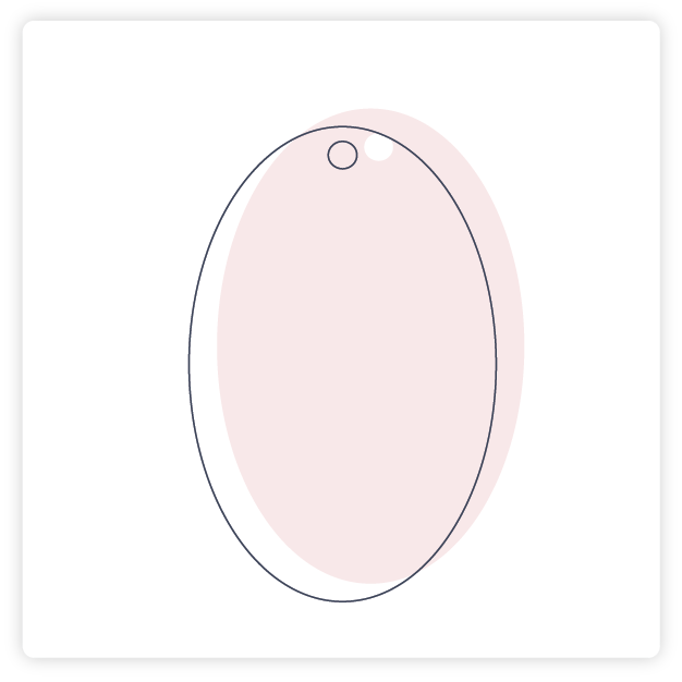 Customize Large Oval Gift Tag More