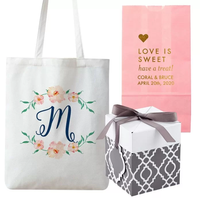 custom bags to use for wedding welcome bags