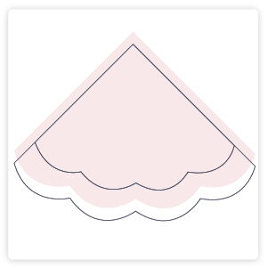 Customize Scalloped Luncheon Napkin (Foil) More