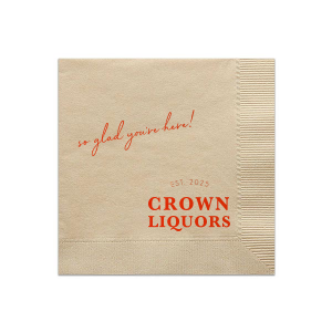 Transform your gathering with the Classic Bar Logo, where your last name stars in a vintage bar logo. Its warm message welcomes guests, turning your party into a nostalgic, friendly bar scene full of camaraderie and cheer.