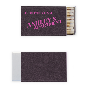 Less is more with these Minimal Stolen From Their Place Matches! With their simple design and pared-down text, they’re perfect for anyone who appreciates a no-fuss, no-frills approach.