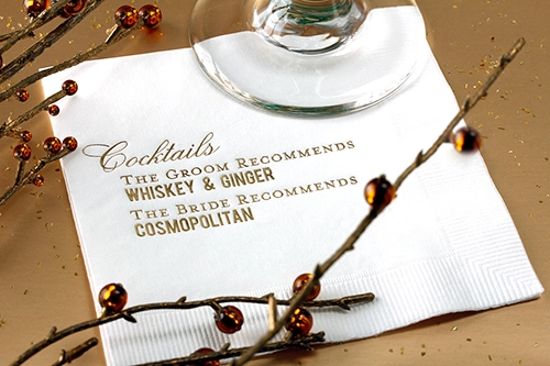 Personalized Wedding Napkins