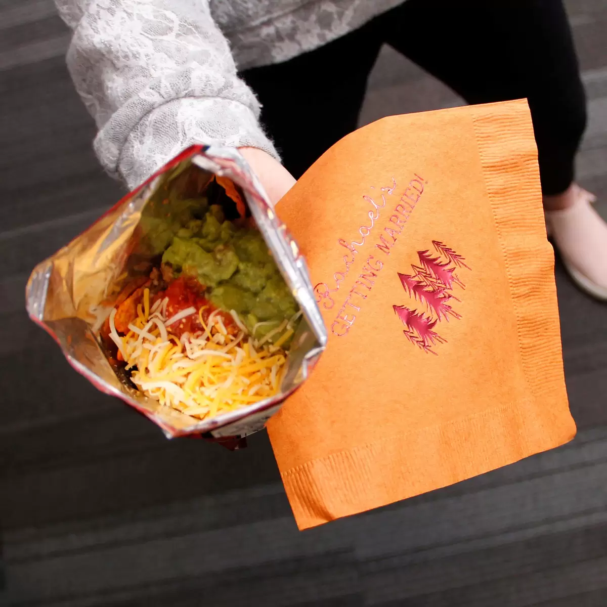 personalized napkins for bridal showers